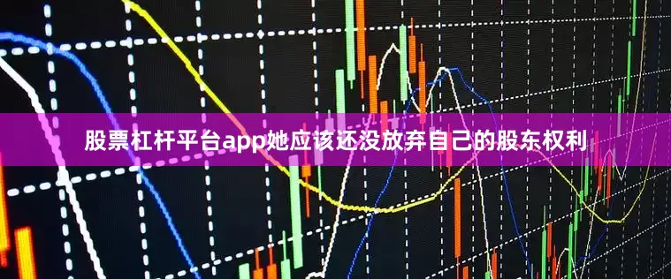 股票杠杆平台app她应该还没放弃自己的股东权利